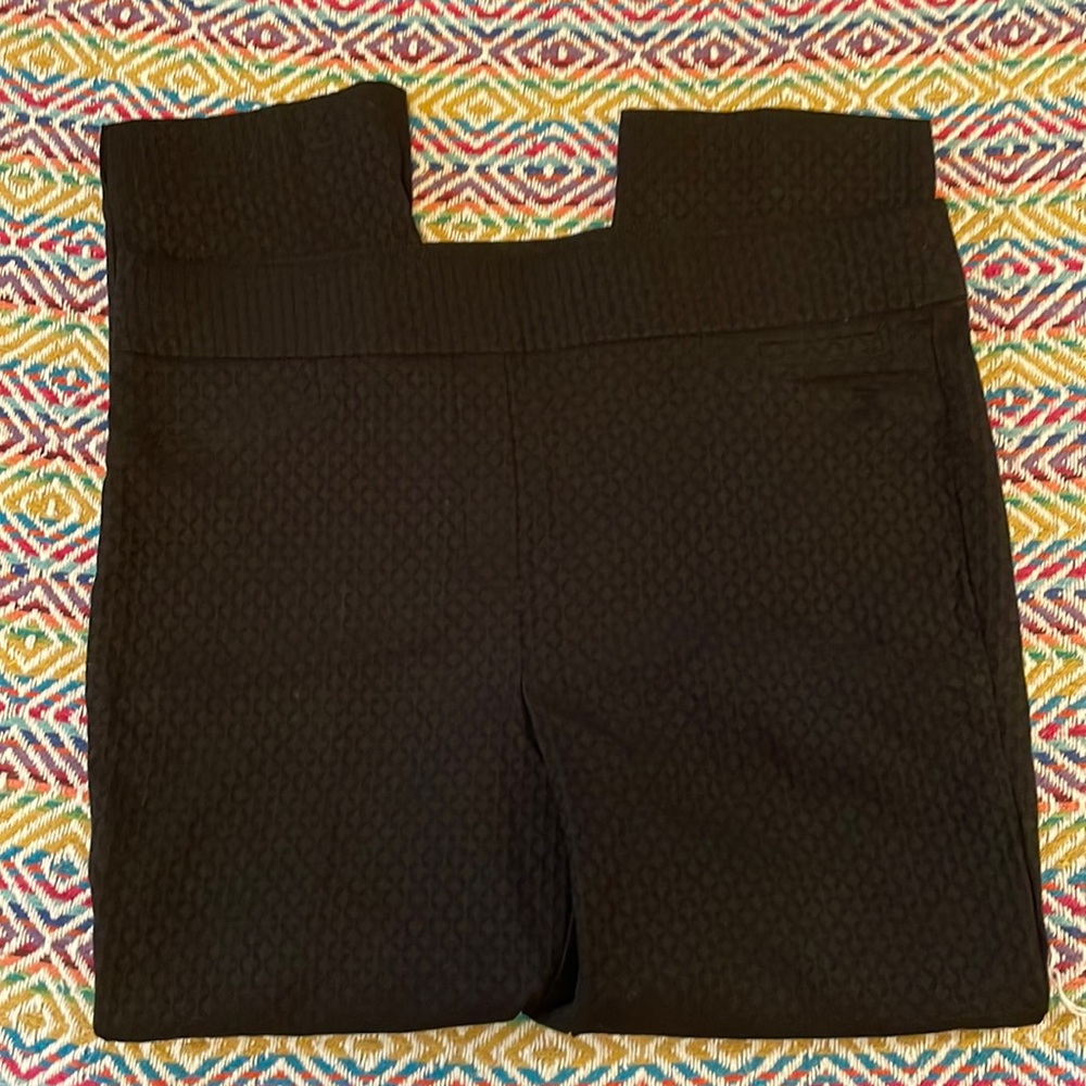 Textured black pants